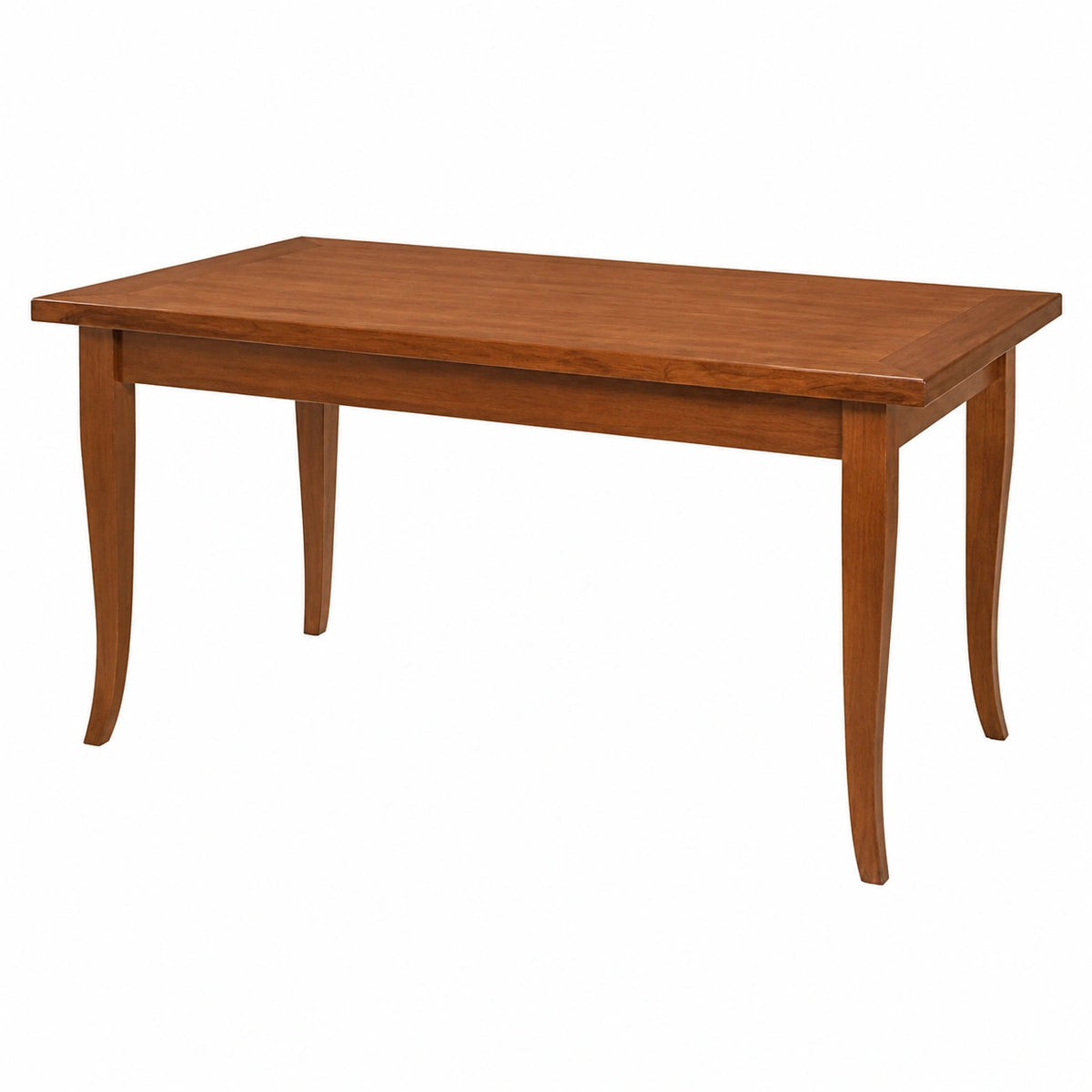 Tavolo da Pranzo Allungabile Santo Spirito 160x85 cm fino a 240 cm in Legno con Gambe a Sciabola