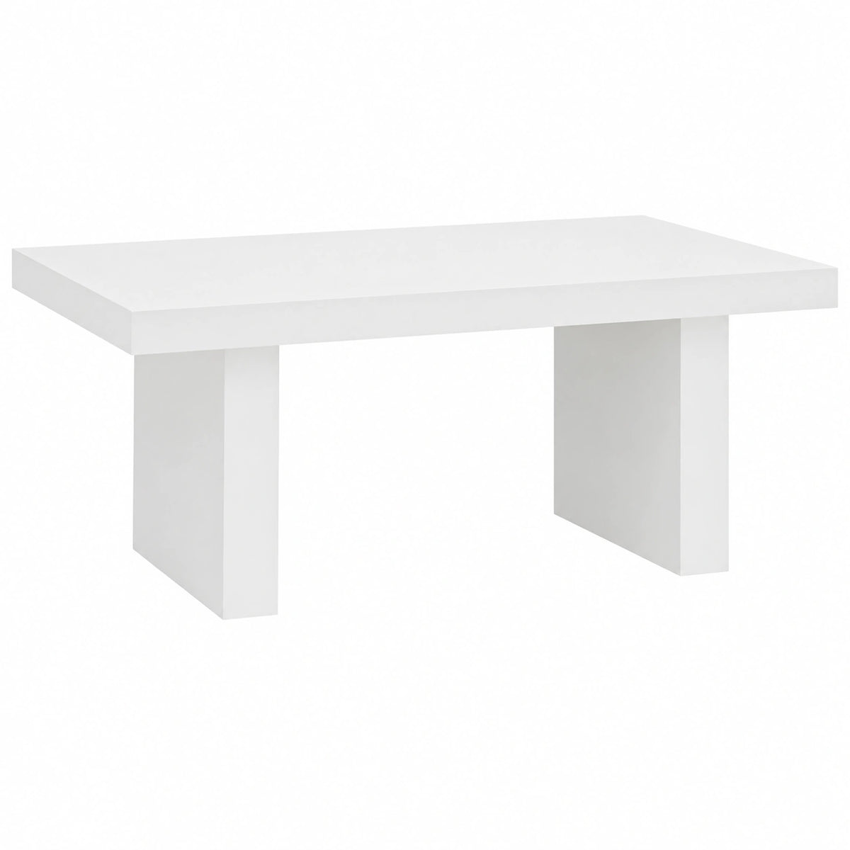 Tavolo da Pranzo in Legno Bianco, Design Moderno e Allungabile - Diverse Dimensioni