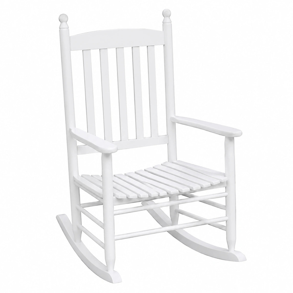 Sedia a Dondolo da Giardino in Legno Massello, Elegante e Robusta