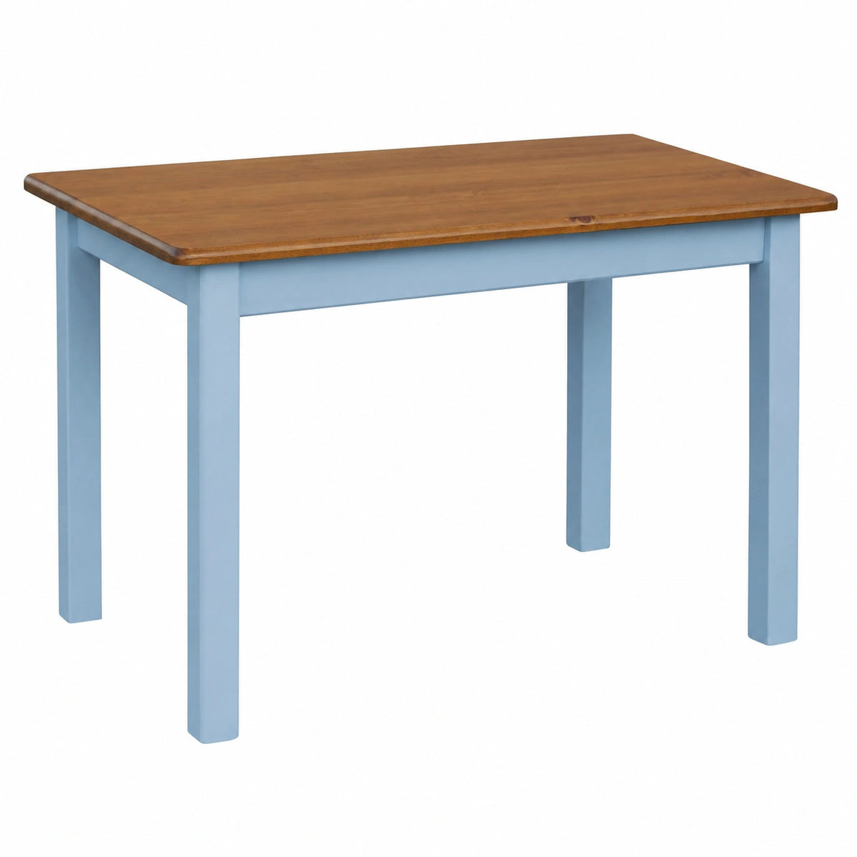 Tavolo da Pranzo in Legno Massiccio di Pino Blu 70x110 cm