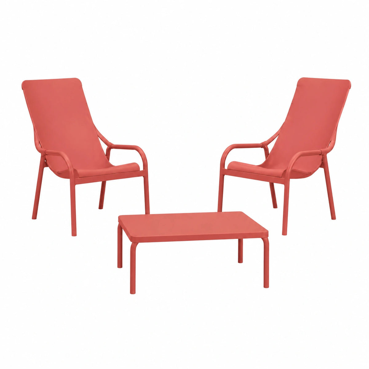 Set salotto moderno in fibra di vetro per giardino e veranda - Design italiano