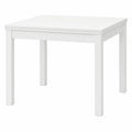 Tavolo da Pranzo Allungabile Moderno in Frassino Bianco 100x100/200