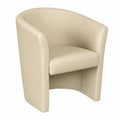 Dmora - Poltrona Moderna in Ecopelle Grigia, Design Elegante per Soggiorno, Dimensioni 64x63x77 cm