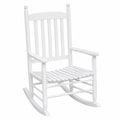 Sedia a Dondolo da Giardino in Legno Massello, Elegante e Robusta