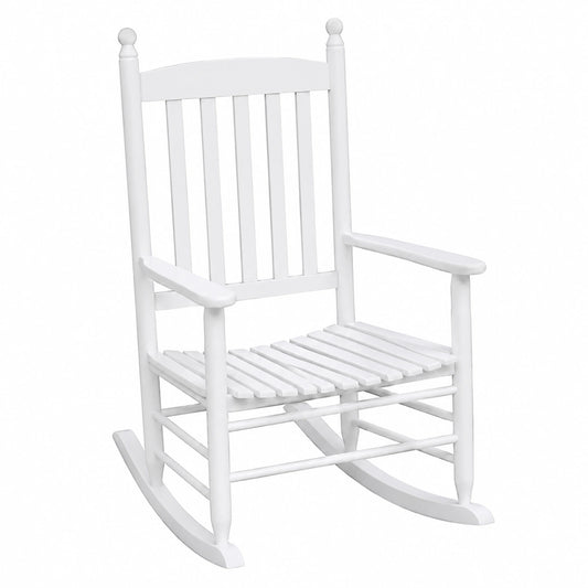 Sedia a Dondolo da Giardino in Legno Massello, Elegante e Robusta