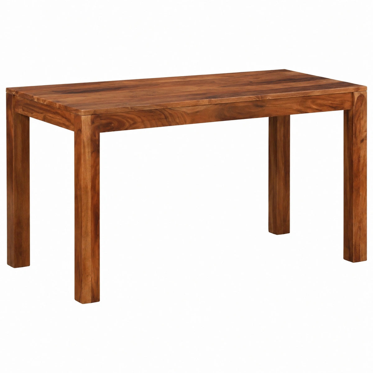 Tavolo da pranzo in acacia robusta, 120x60 cm, resistente e facile da pulire