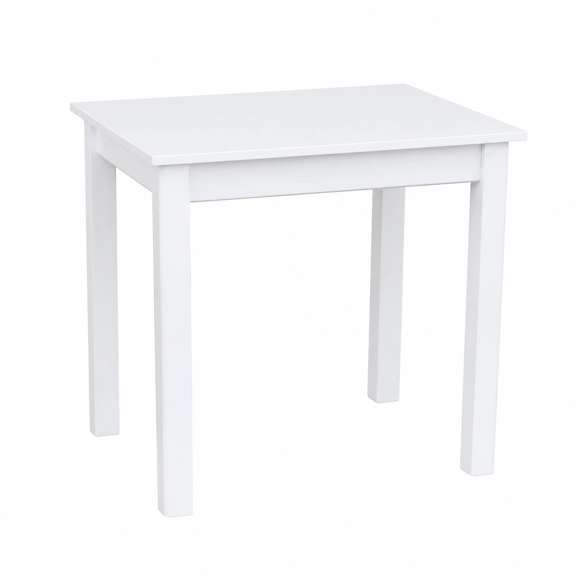 Tavolo da Pranzo Scandinavo in Pino con Piano Bianco 90x60 cm