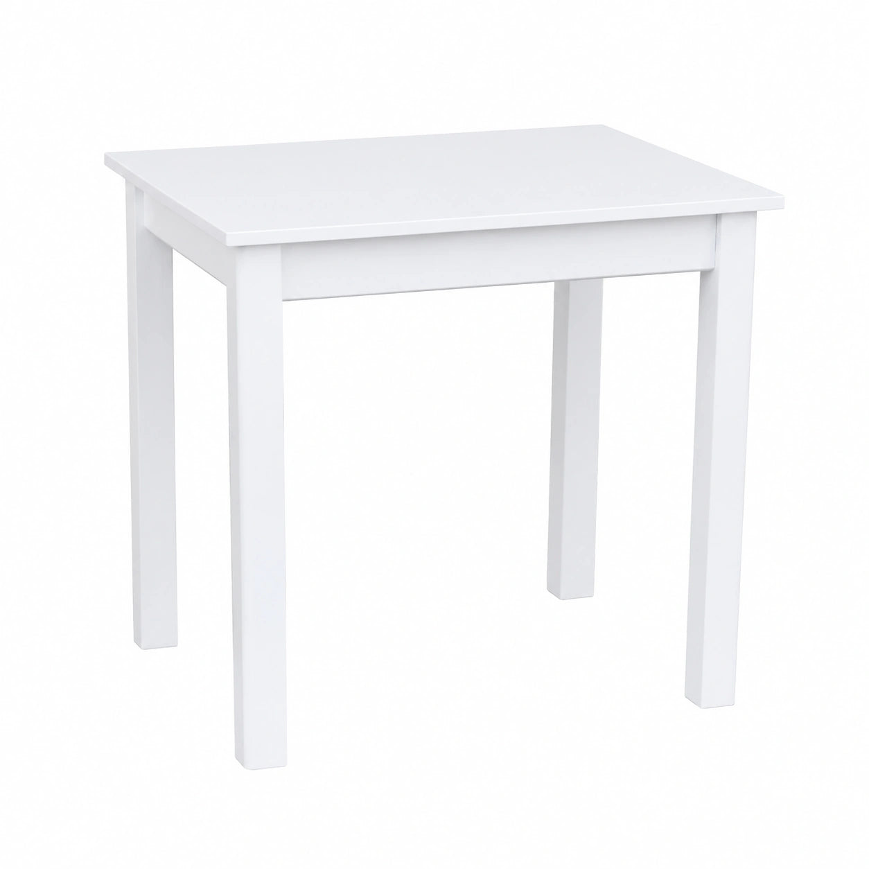 Tavolo da Pranzo Scandinavo in Pino con Piano Bianco 90x60 cm